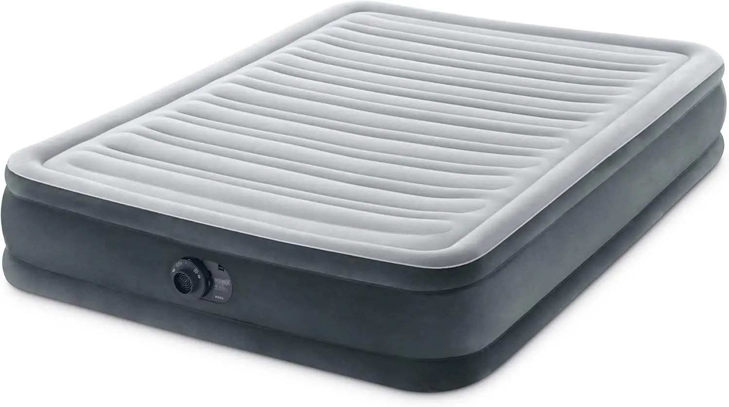 

Intex 67767ED Dura-Beam Deluxe Comfort-Plush Mid-Rise Air Mattress: Fiber-Tech – Full Size – Built-in Electric Pump – 13in