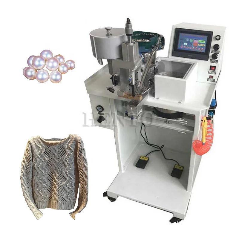 【HOT】Long Service Life Pearl Fixing Machine / Automatic Beading Attaching Machine / Pearl Setting Machine Manual