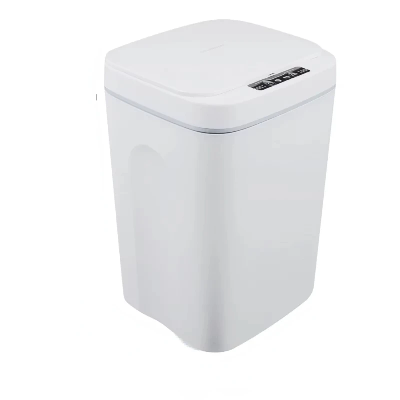

Pressed Trash Can Waterproof Bedroom Trash Can with Lid Automatic Garbage Bin Bathroom Living Room Anti Odor Trash Can Tiny bin