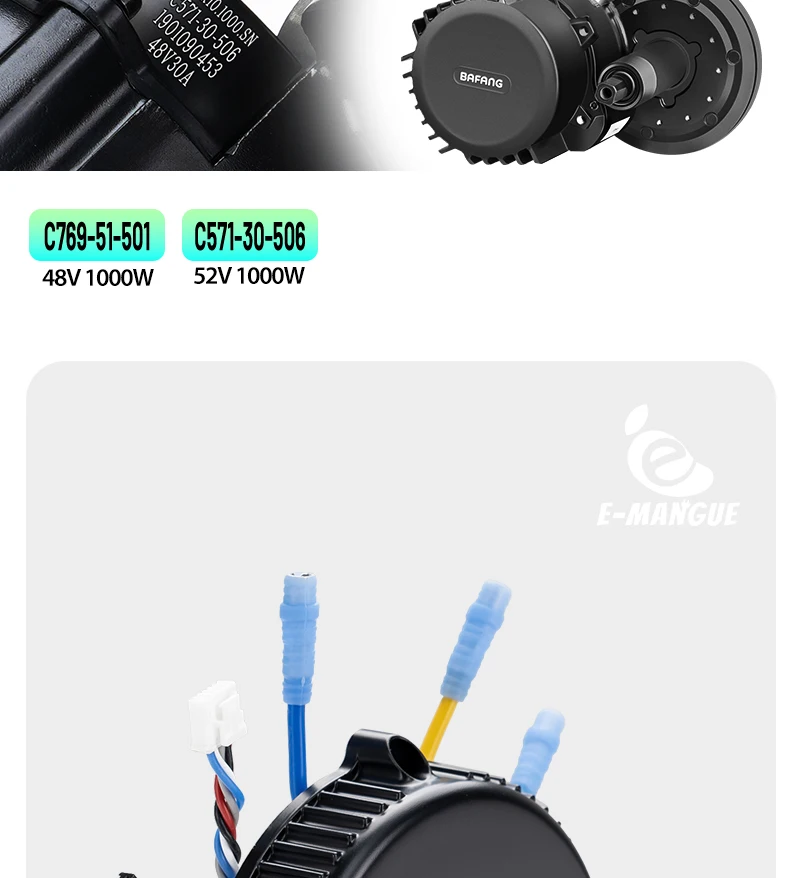 Bafang Mid Drive Motor Controller Ersatz für BBSHD BBS01B BBS02 BBS02B Motor 48V 750W 52V 1000W 36V 250W 350W 500W – Detail 16