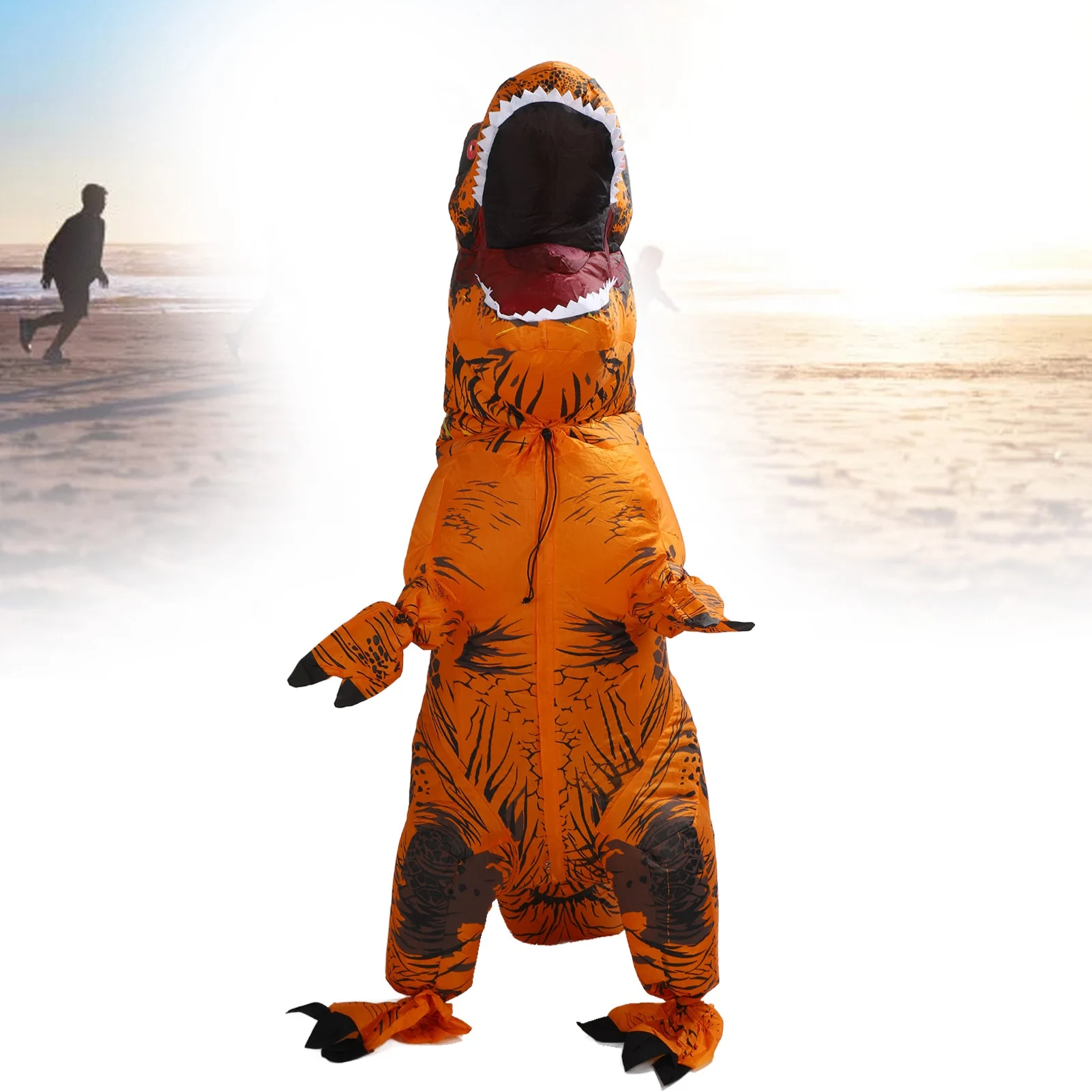 ملابس ديناصور قابلة للنفخ للأطفال ، زي تفجير تي ريكس ، حفلة عيد الهالوين ، عيد الميلاد تأثيري