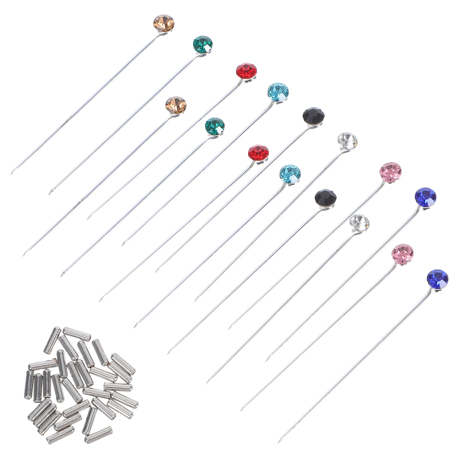 

30pcs Muslim Hijab Scarf Brooch Clips Headscarf Pins Women Occasions Scarf Holder Windproof Long