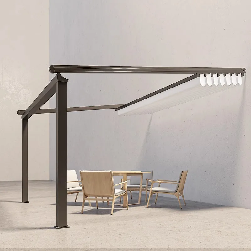 

Electric canopy awning remote control folding outdoor courtyard terrace yard sun protection sun room ceiling canopy