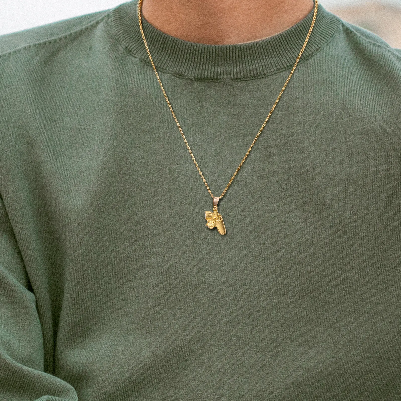 1Set Friendship Necklace Couples Alloy Chain with Game Controller Pendant Adjustable Length Matching Necklaces for Boyfriend