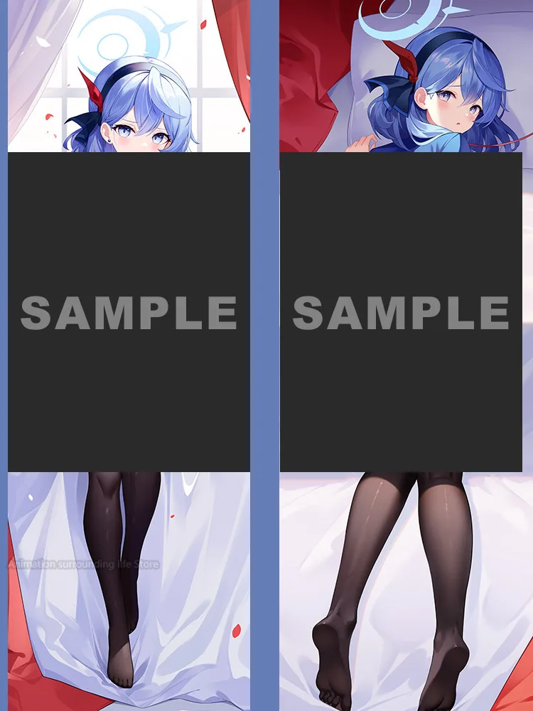 Blue Archive Dakimakura Amau Ako Anime Body Pillow Double-sided Print Life-size Cover