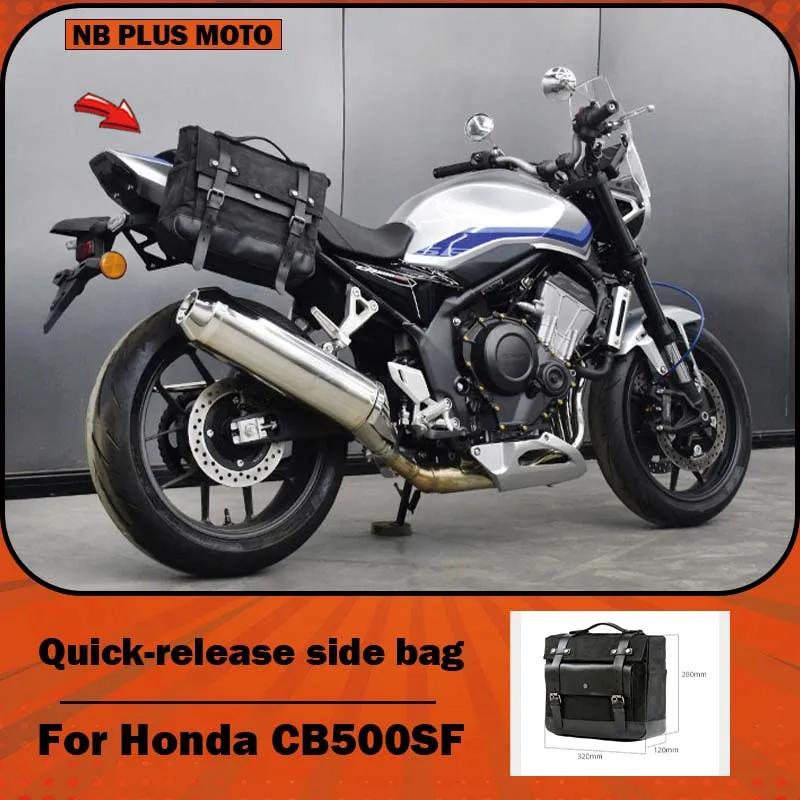 【Premium】Para Honda CB500SF Super Four – soportes de liberación rápida para bolsas laterales y bolsas de lona para ambos lados