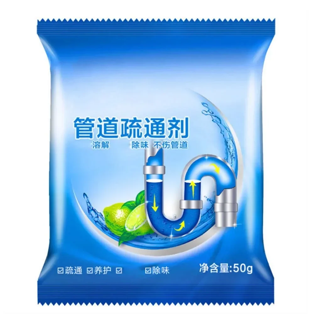 Strong Drain Cleaners Pipe Dredging Agent Kitchen Water Piping Sewer Toilet Closes Tool Cleaning Deodorant Chemicals Dredge Sink