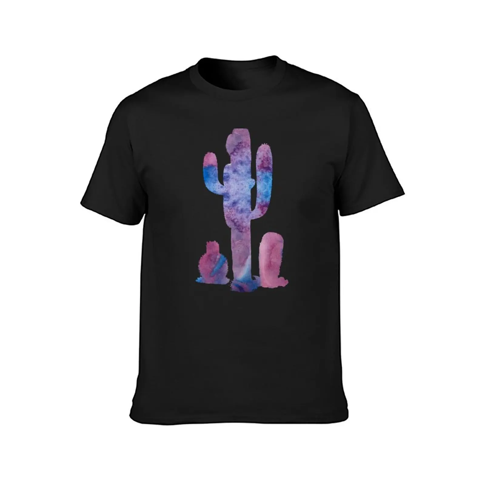 Cacti art watercolor T-Shirt oversizeds shirts graphic tees mens graphic t-shirts big and tall