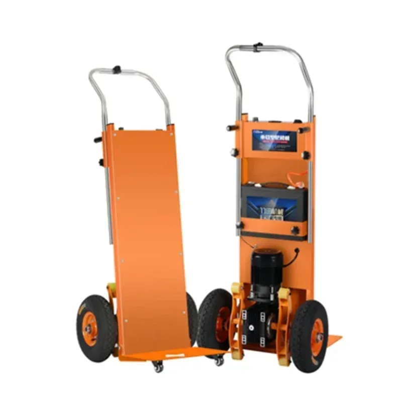 350KG//400KG Electric Stair Climber Cart Up and Down Stairs Stair Climbing Machine with Battery Heavy Goods Handling Machine