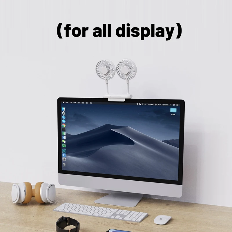 مروحة مكتب صغيرة USB تعمل بالطاقة مروحة صغيرة لمكتب Laptopsm ، 3 سرعات سطح المكتب الجدول مروحة التبريد مع المشبك قابل للتعديل