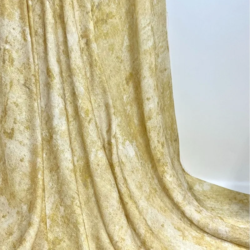 

Yellow Viscose Jacquard Printed Lightweight New Chinese Style Spring Summer Moisture-Wicking Breathable Dress & Blouse Fabric