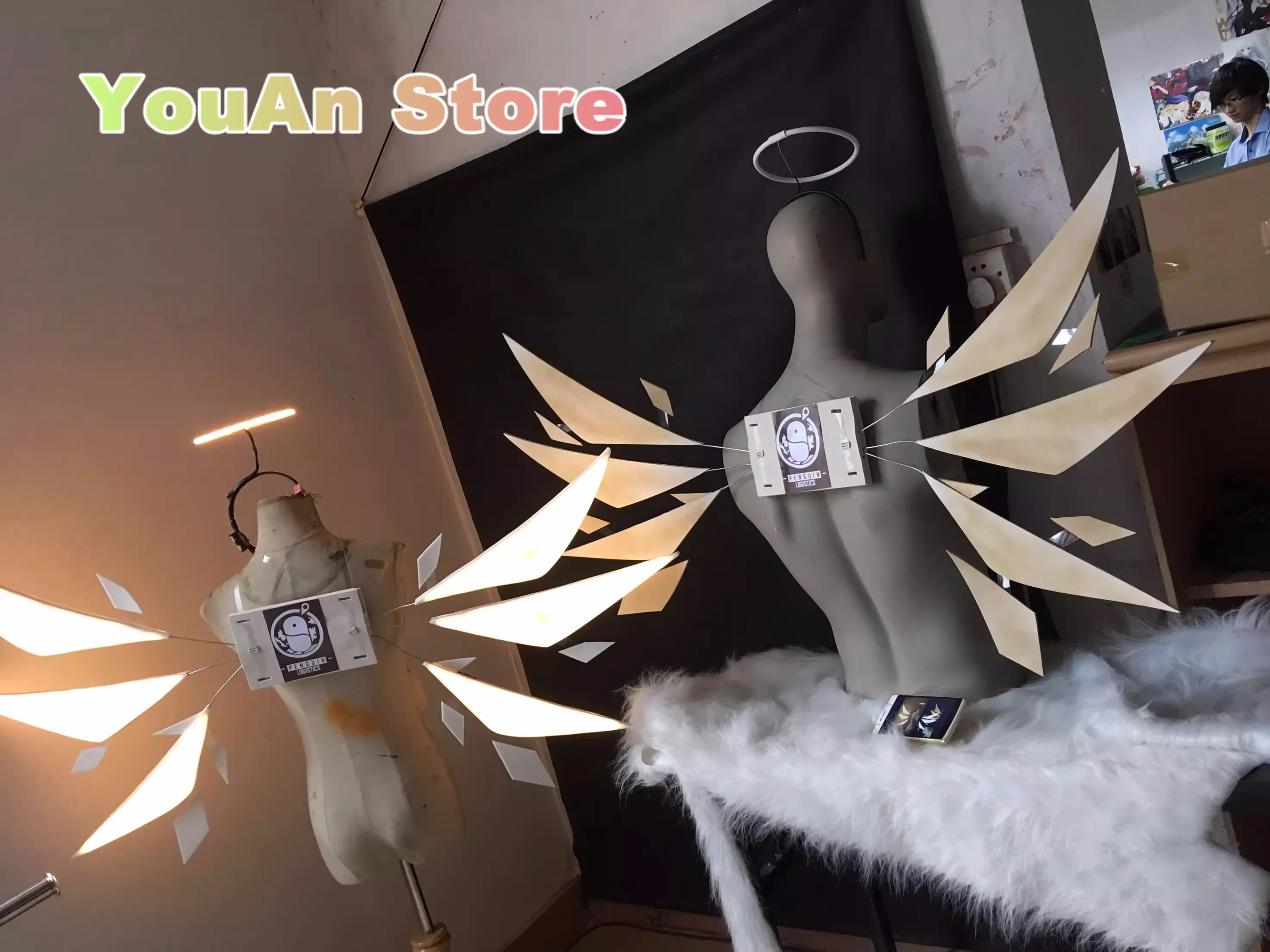 Arknights Exusiai Cosplay Wing Halo