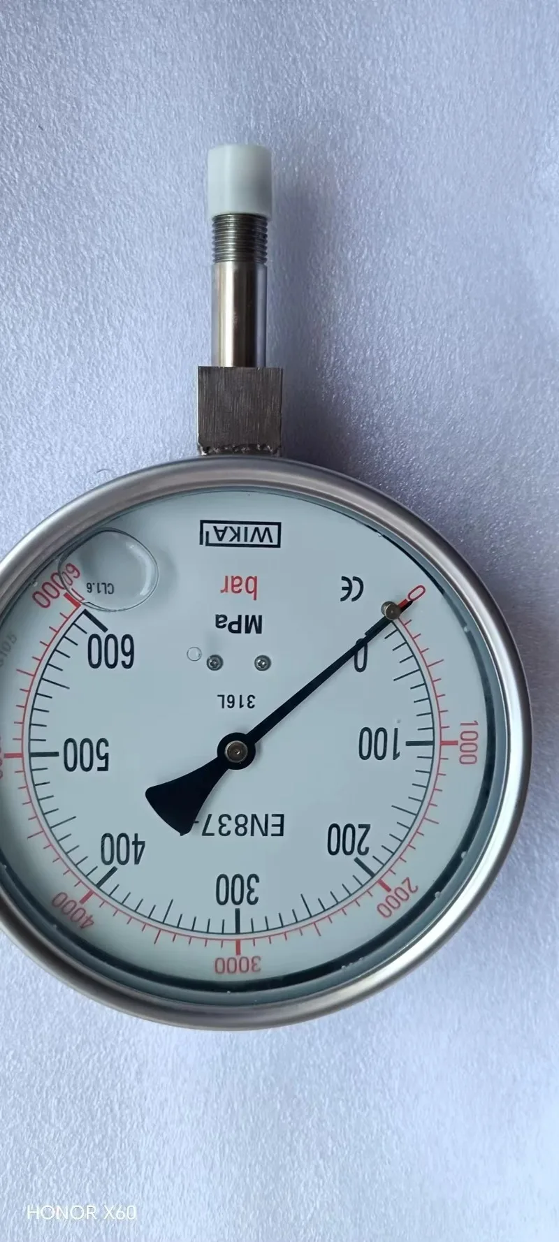 60K UHP Water-Jet Cutting Hydro-Blasting Pressure Measuring Gauge Instruments 4