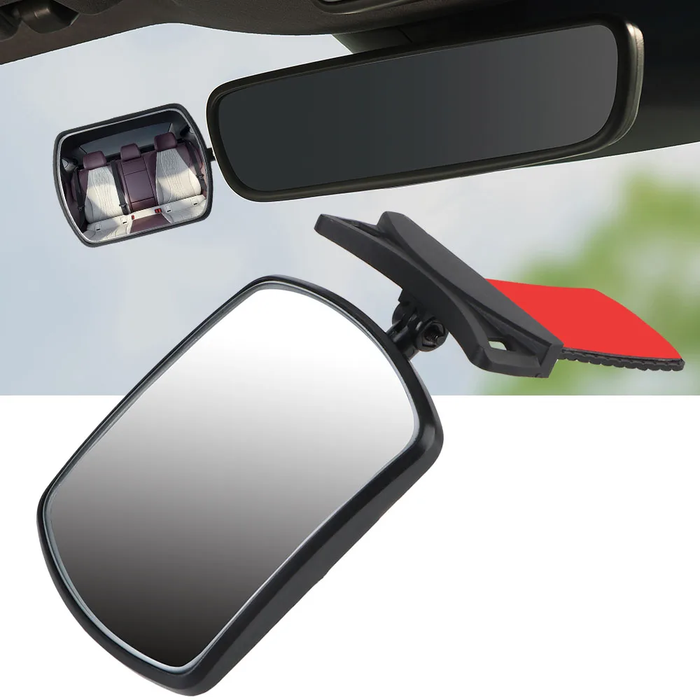 Car Baby Mirrors Adjustable 1pc Kid Safety Rear View Monitor Reversing Assist Kit Convex Lens Blind Spot Mirror Paste Type