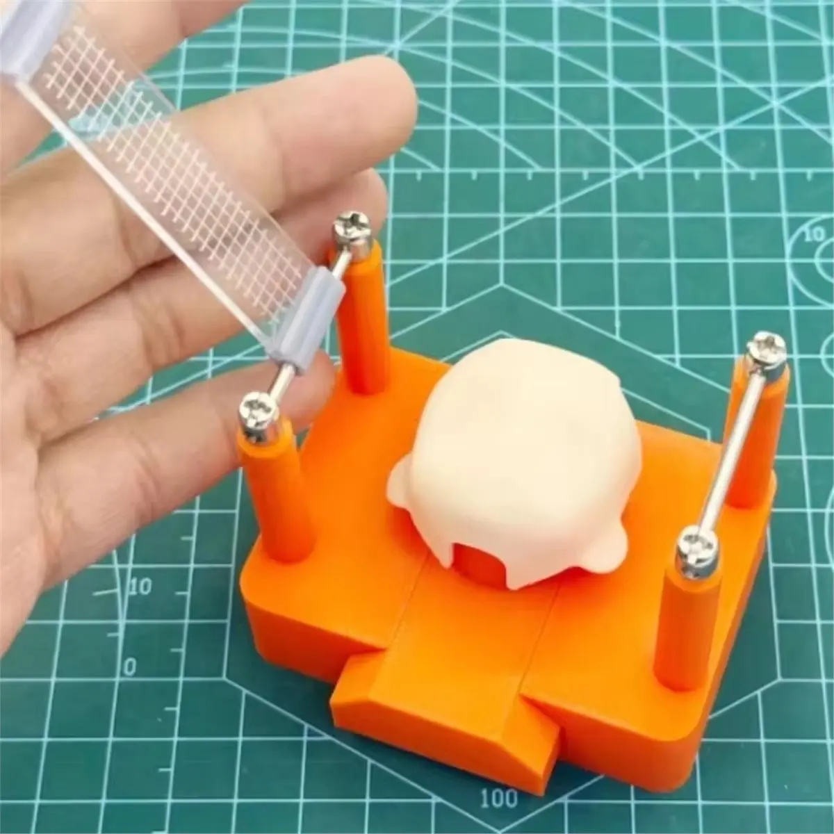 Face Shells Coloring Hand Grip DIY Ob11 Character Doll Polishing Coloring Attaching Pictures Alignment Support Frame