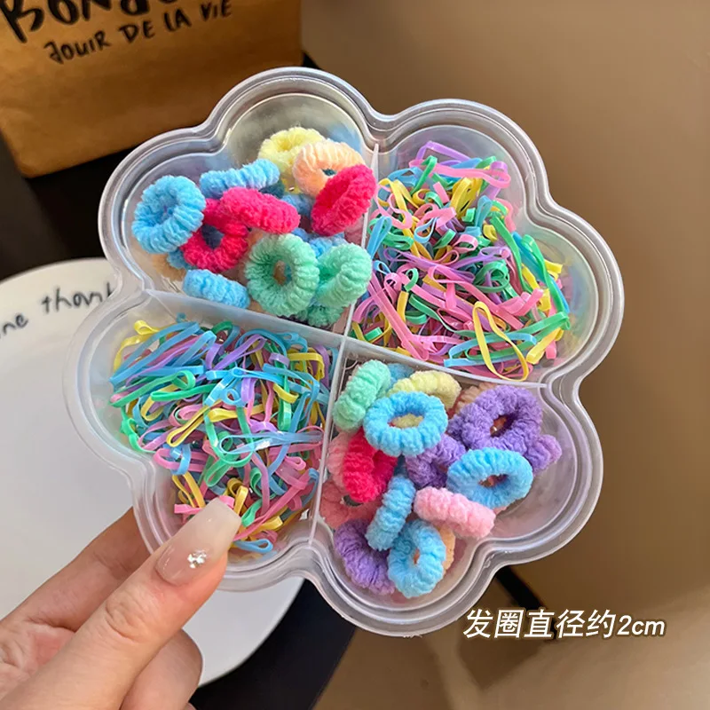 Children Cute Hair Bands Cartoon Flower Elastic Hairpin Hair Bands Girls Baby Lovely Rubber Bands Gift Kids Hair Accessories