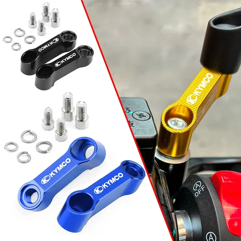 ل KYMCO AK 550 ak550 XCITING 400 500 وسط 125 200i 300i 350i X-down CV3 DTX360 اكسسوارات المرايا الناهض تمديد قوس #2