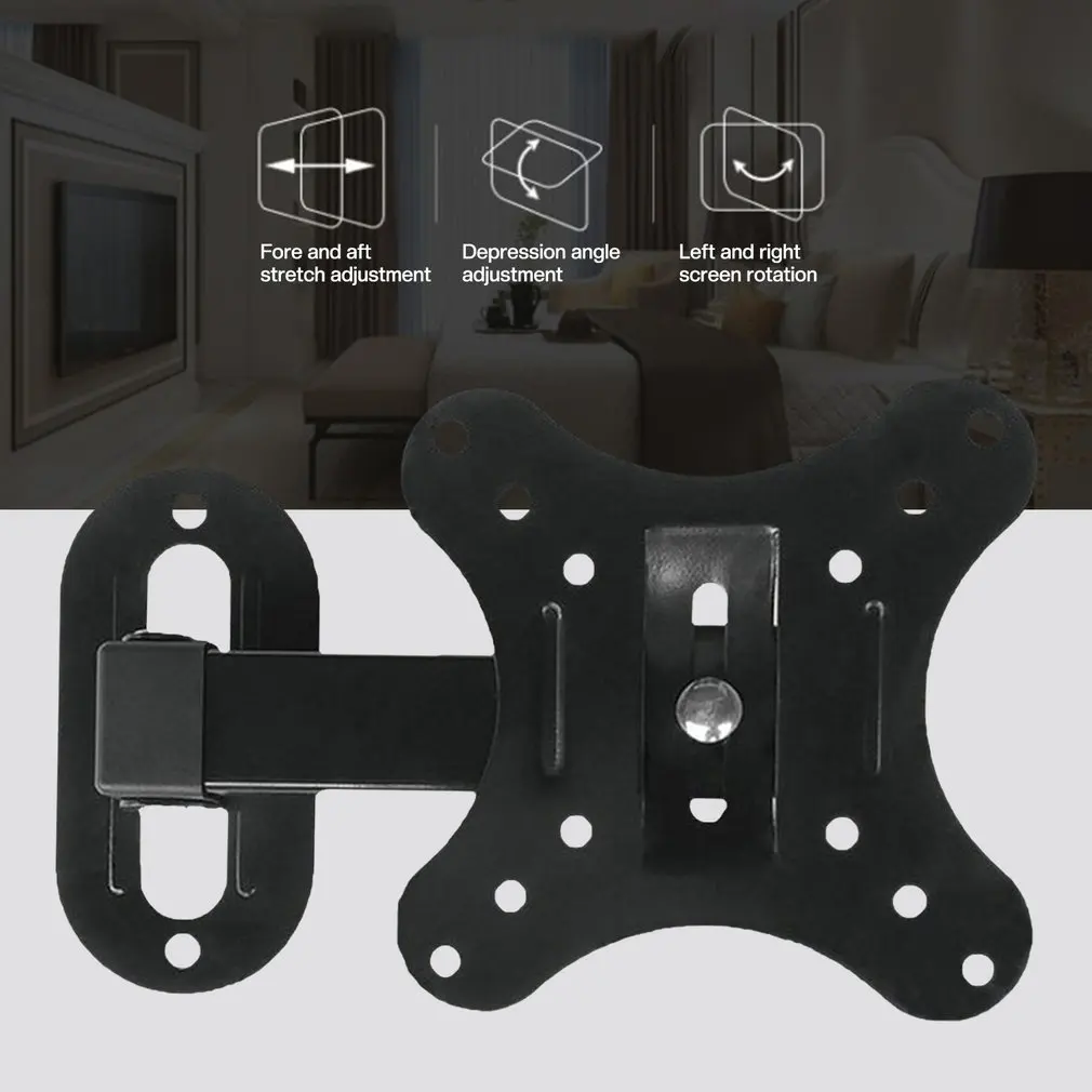 New Wall Mount Bracket Adjustable TV Flat Panel TV Frame Rack Support Tilt Small Wrench TV LED Monitors Bracket Fast shipping