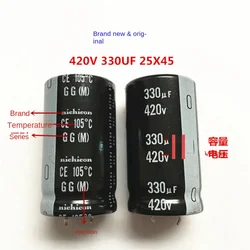 1PCS 420V330UF 25X45 Nikon electrolytic capacitor 330UF 420V 25 * 45 GG series 105 degrees