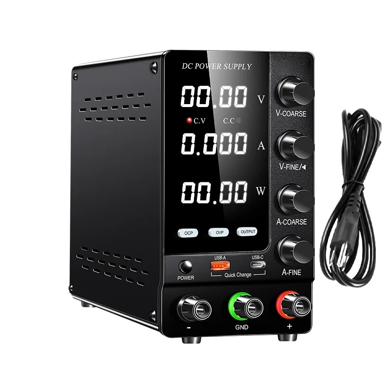 SPS-C305S Adjustable DC Power Supply 0-30V 10A With USB Fast Charging LED Display Regulated Switching Lab Tool