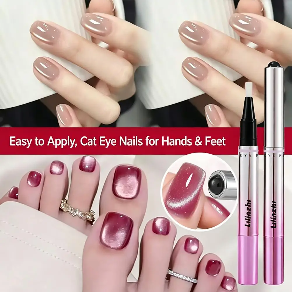 7-in-1 Cat-Eye-Nagelgel-Stift mit eingebautem Magnet und pflegendem Serum für die Fingerspitzenpflege, langanhaltend glänzendes Nagelkunst-Maniküre-Werkzeug – Detail 8