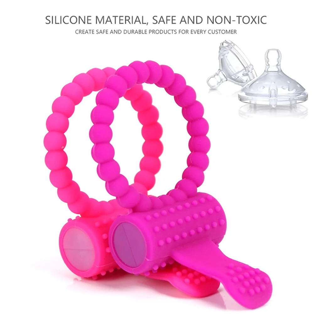 Strong Penis Erect Cock Ring Male Masturbation Tools Sexy Toys Vibrating Rings Clitoral Stimulator Sex Toys For Men Couple 18+