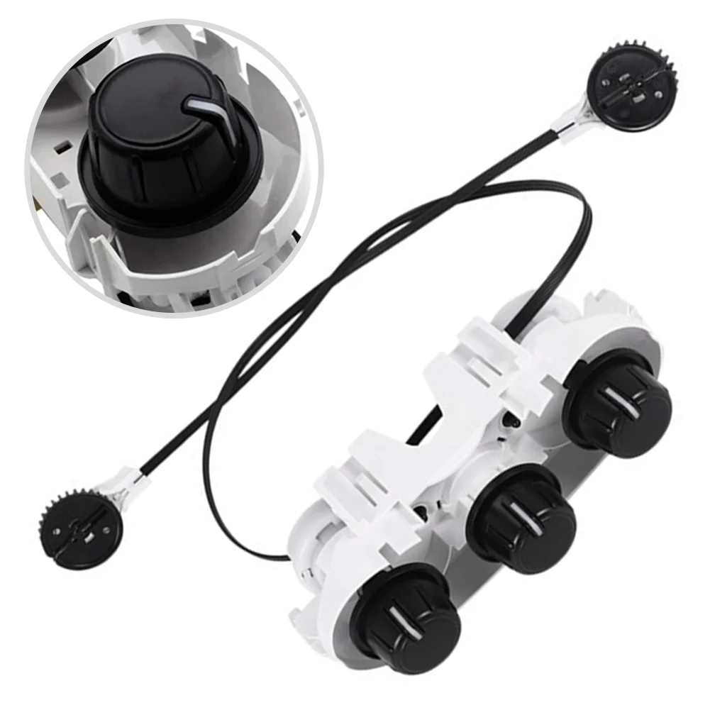 

Interior Enhancement Black White Air Conditioning Control Panel Modern Dashboard Upgrade Sleek Appearance ABS Material