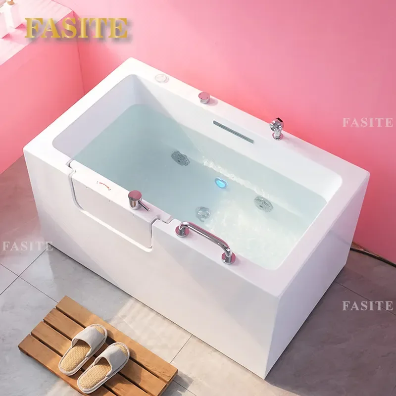 For Elderly Walk In Bathtub Small Apartment Surfing Compact Sitting Bath Space Saving