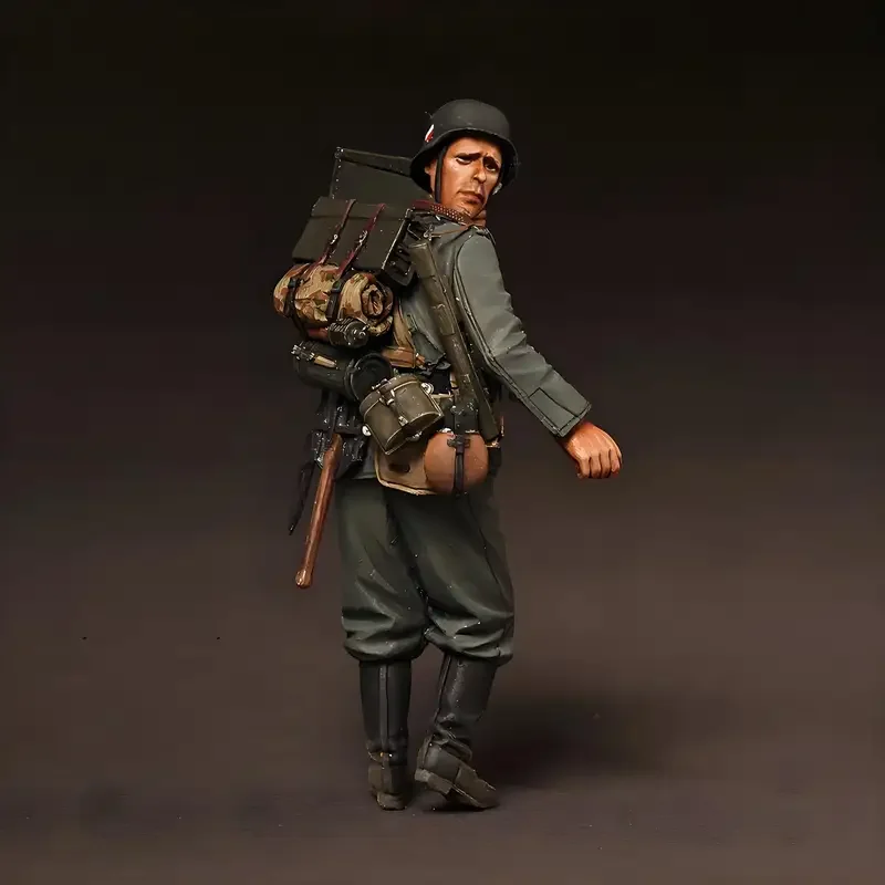 1/35 hars soldaat figuur model kit - WWII, GK, 2 actiefiguren, ongemonteerd en ongeverfd, anime model cadeau