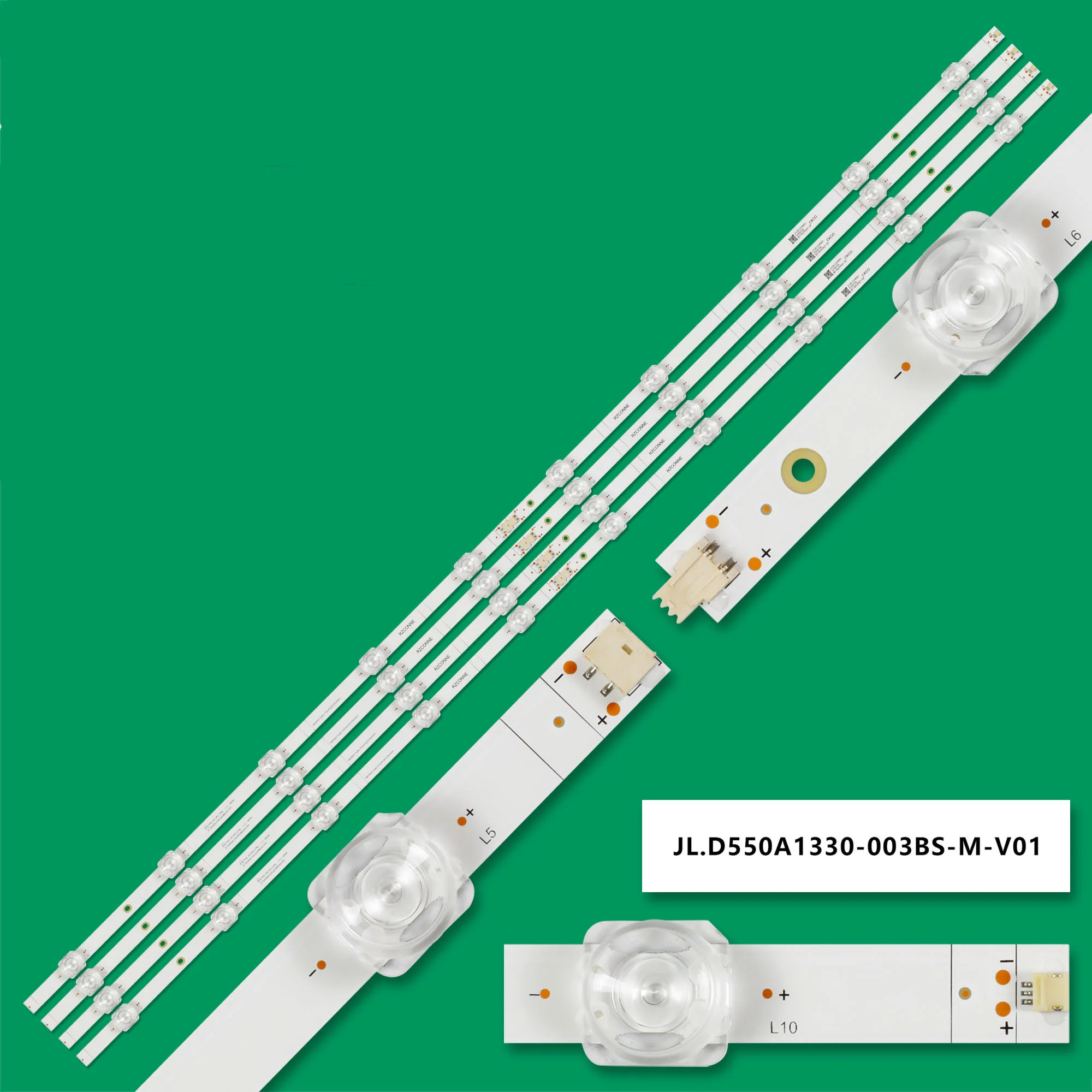 5/8 عدة LED قطاع ل 55a6gv 55a7gv 55a6g 55a6h 55a65gv 55c350 55c350kb 55c350ls 55c350B JL.D550A1330-003BS-M HD550Y1U62-TOL6