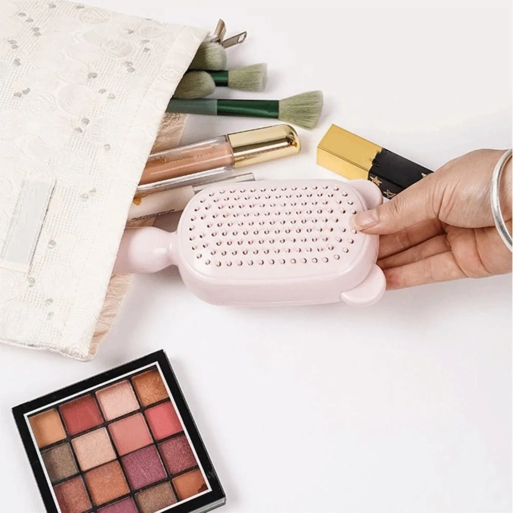

Bear Shape Self Cleaning Hair Comb Anti-static Self Cleaning Hairdressing Hair Comb Smoothing Massage Hair Brush