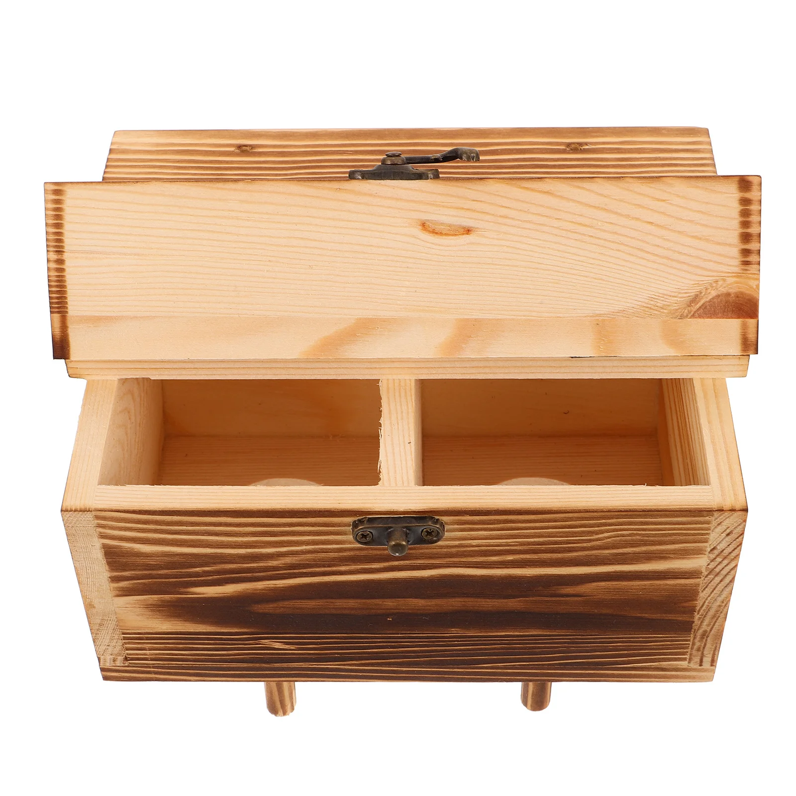 

Wooden Bird Nest Holder Dual Hole Outdoor Nesting Box Parrot Breeding Nest Small Bird for Conure Cockatiel Finch