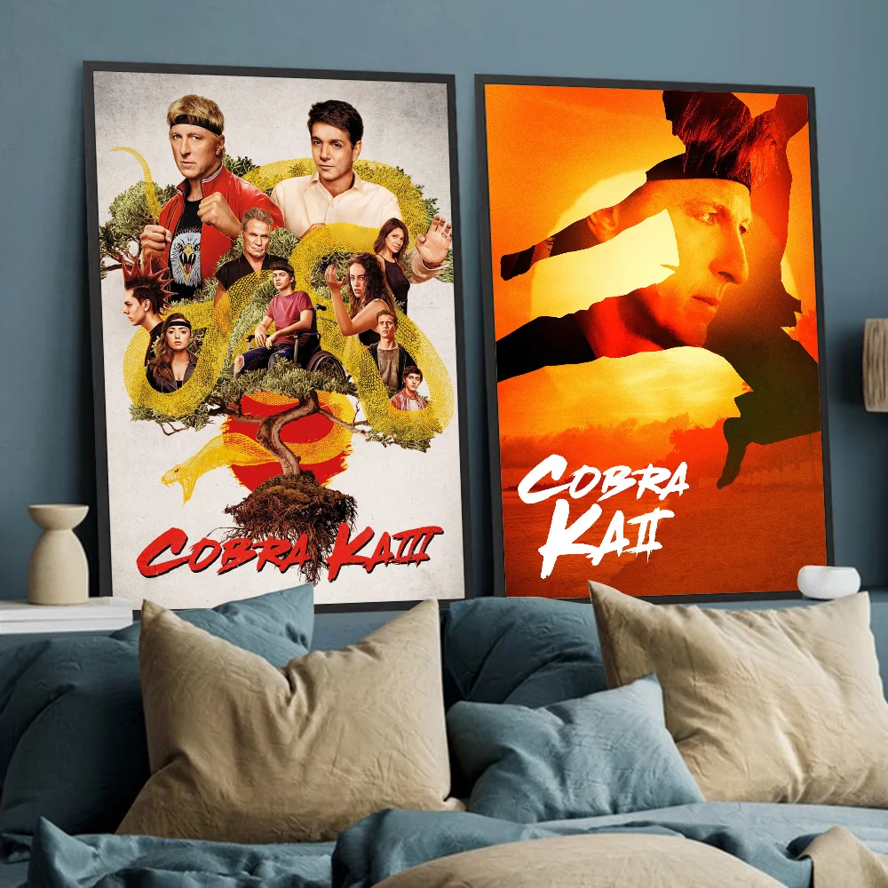 Action Series C-Cobra K-Kai Movie Sticky Posters Retro Kraft Paper Sticker DIY Room Bar Cafe Aesthetic Art Wall Painting