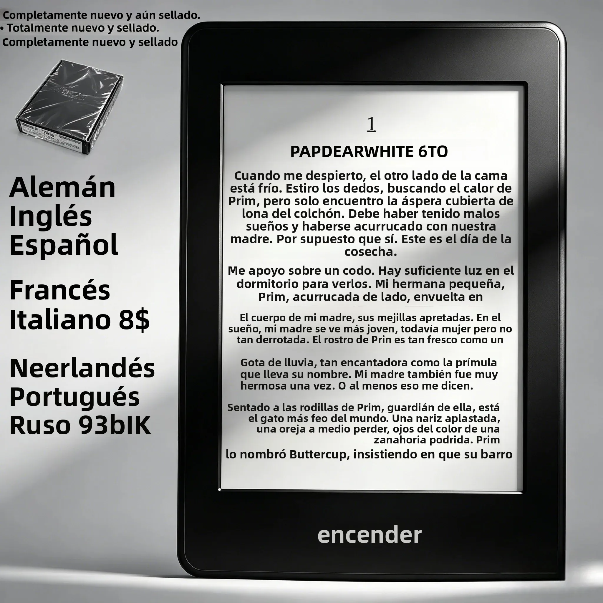 Nuevo kindle Paperwhite 6th 2GB luz registrable Ebook Ereader E Reader e-ink Book para kindle e lector ebook e lector livro kobo