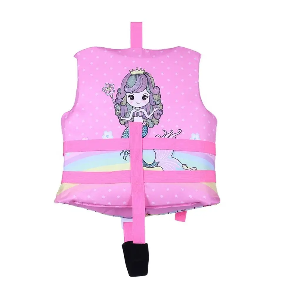 Life Vest Water Swimming Jacket Kids Life Vest Buoyancy Cartoon Floating Jacket Pink Yellow Baby Buoyancy Suit Wading Sports