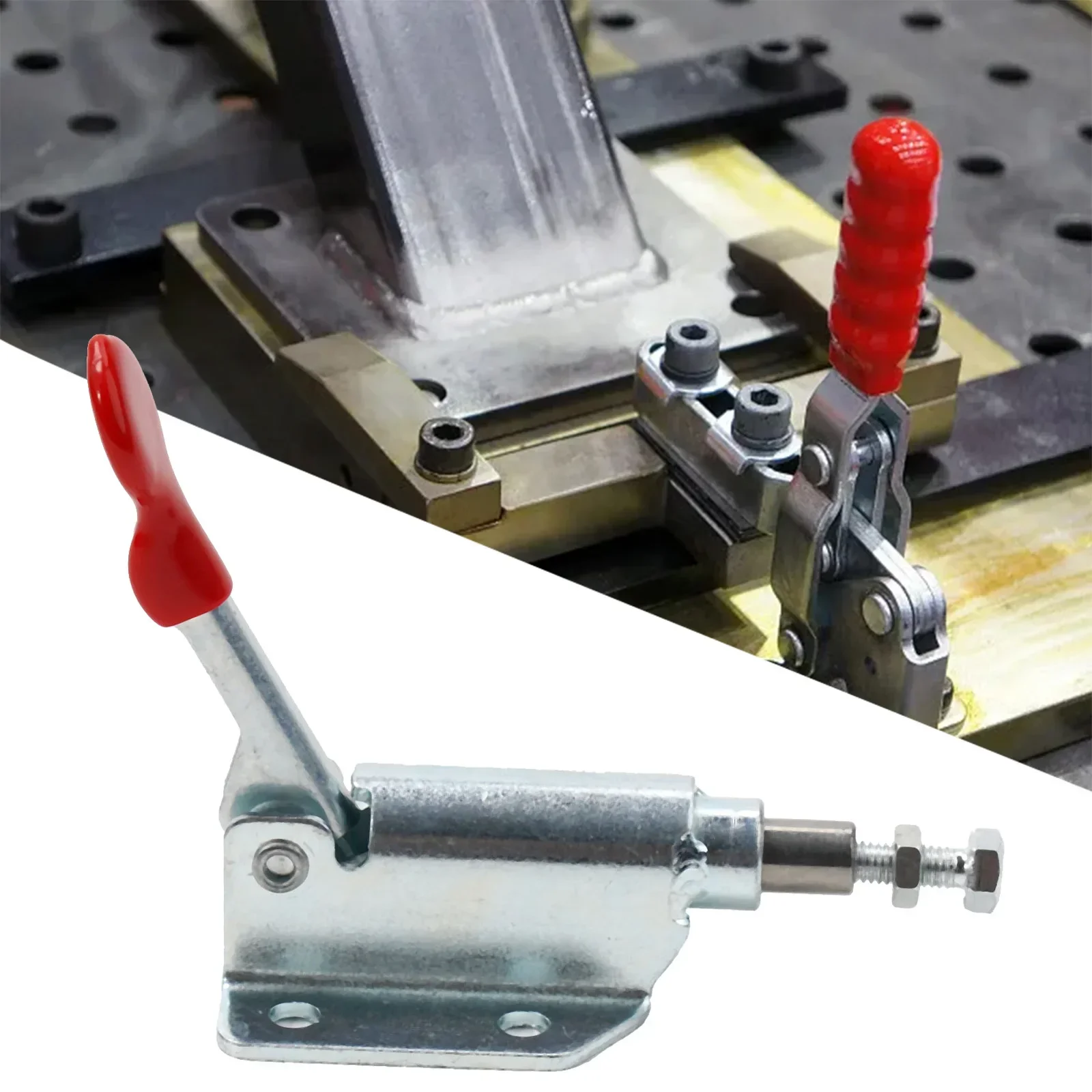 Morsetto a levetta per apparecchio universale GH-36070 Trattamento zincato Morsetto a levetta a sgancio rapido manuale Strumento di tipo push con chiusura a levetta