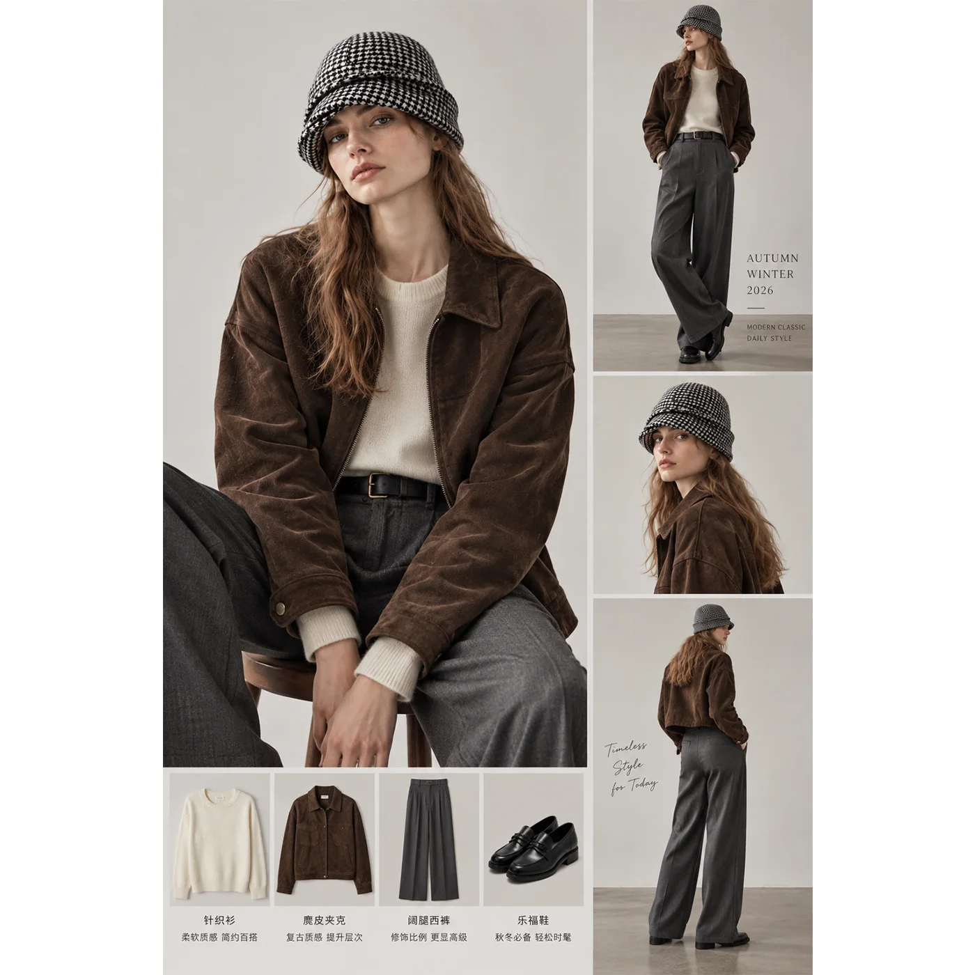 Japanese Style Plaid Boater Hat Women Retro Turn-up Brim Newsboy Cap Relaxed Fit Slimming Face Street Wear