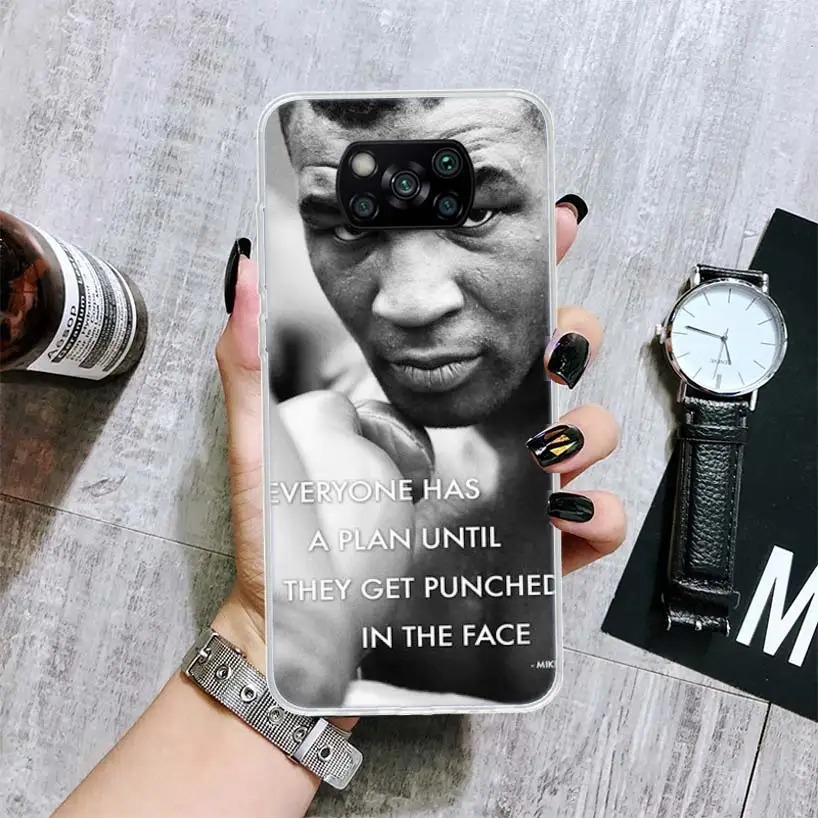 Mike Tyson Boxer Man Soft Phone Case for Xiaomi Poco X6 X5 X4 Gt X3 Nfc F6 F5 Pro M5s M5 M4 M3 F4 F3 F2 F1 Capa Coque Cover for 