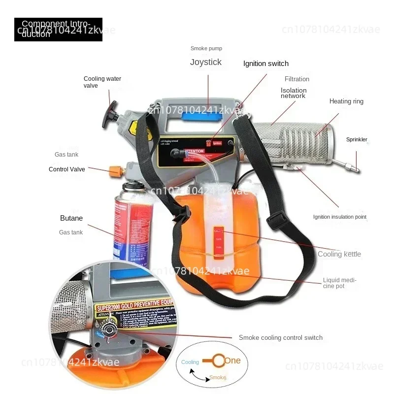 For Small Smoke Making Machine Household Thermal Sprayer Agricultural Farm Insecticide Portable Spray Insecticide Machine