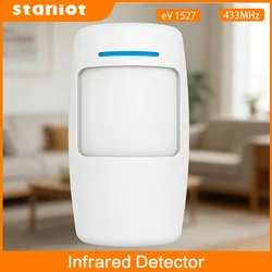 Staniot PIR Motion Sensor Smart Home Human Infrared Detector Compatible 433Mhz Wireless Security Alarm System Work with Alexa