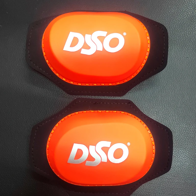 DSO Motorcycle Knee Sliders Track Street Cornering Protection Racing Suit Protector Pads Motocross Riding Gear Knee Guards