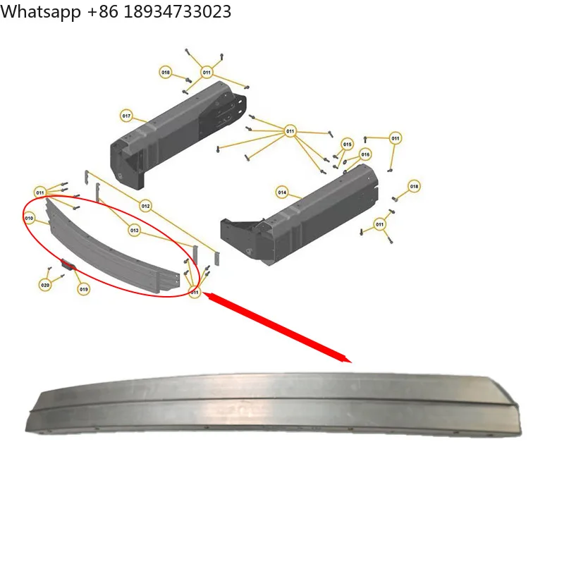 

Rear BumperReinforcement lmpact Bar for McLaren 720s OE number 14AAA239CP