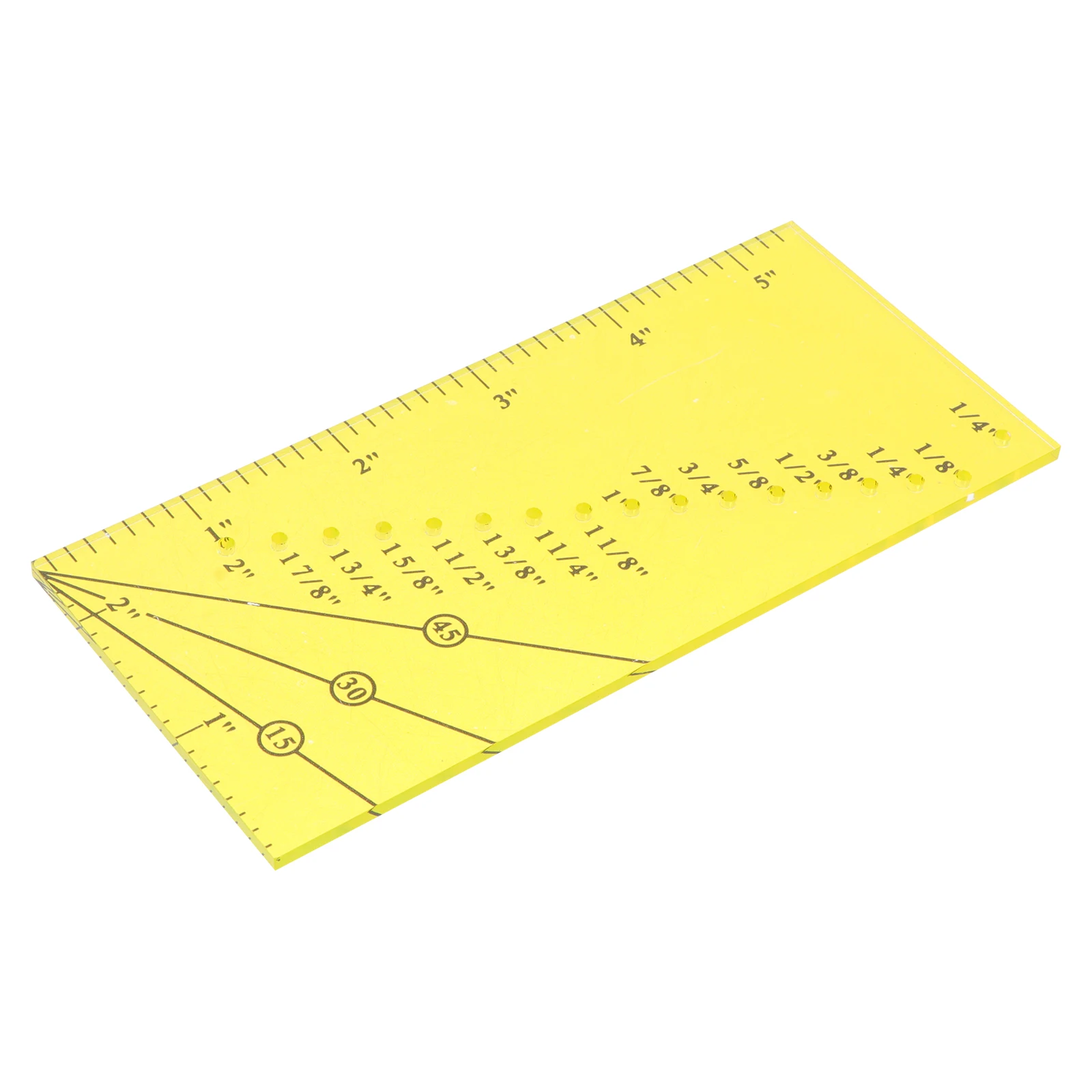

DIY Patchwork Sewing Ruler 25Cm Transparent Acrylic Seam Gauge for Long Straight Stitches Household Quilting Measuring Ruler