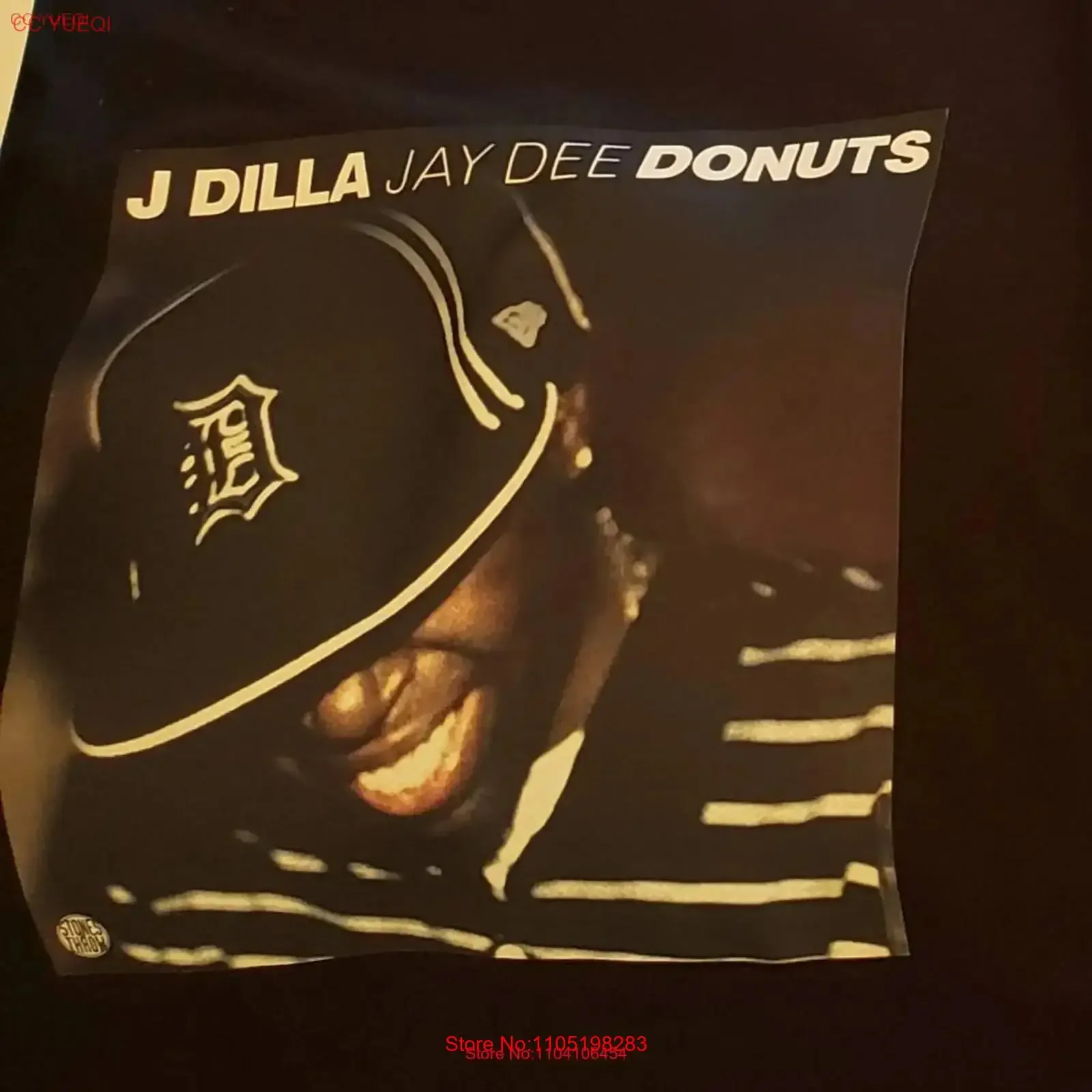 

Футболка с обложкой альбома J Dilla Donuts, винтажная стираная повседневная дизайнерская одежда для дома, топ с графическим рисунком для повседневной носки, уличная одежда унисекс