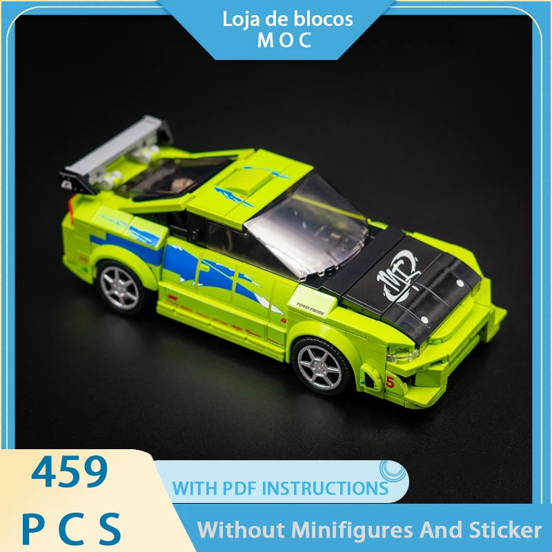 Exquisite new product MOC building block movie car model Eclipse (F&F) technology modular children's toy DIY gift assembly set