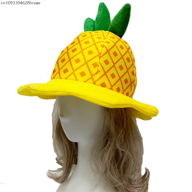 

Unisex Female Fruit Strawberry Cap Adult Pineapple Hat For Halloween Costume