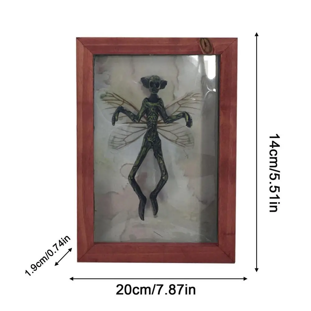Black Gothic Ghost Photo Frame, Square Wall Art