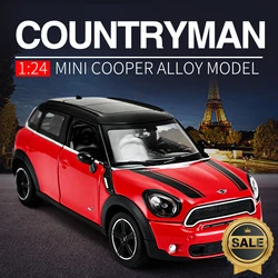 1:24 MINI Countryman modello di auto in lega MINI Coopers diecast veicoli giocattolo in metallo collezione di modelli di auto simulazione regalo giocattolo