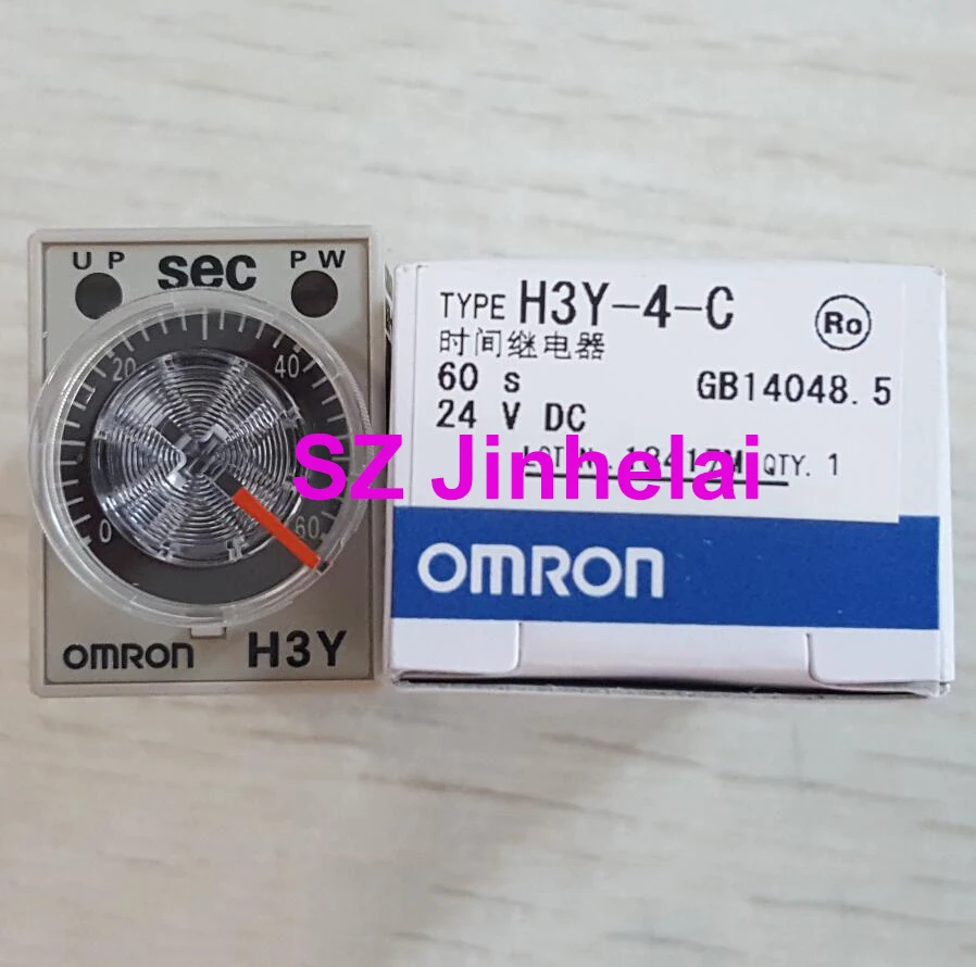 OMRON H3Y-4-C DC24V Authentic Original Relay Timer 24VDC off Delay Timer Relay Time 1S 5S 10S 30S 60S 3M