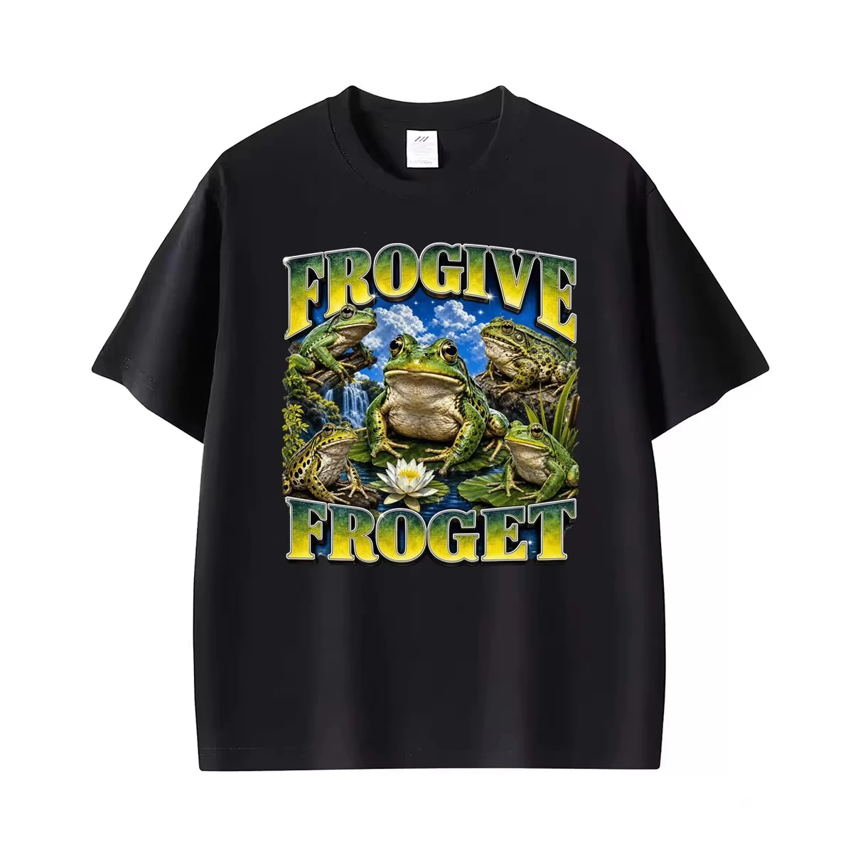Cursed Frog Frogive Froget Funny Meme Graphic Tee Shirt Gift Men Women Fashion Humor Oversized T Shirt Summer Tops Loose T-shirt